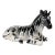 Vintage Ceramic Seated Zebra Figure For Sale