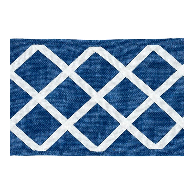 Sample - Schumacher Zella Tape in Blue For Sale