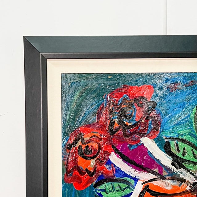 Abstract Expressionism Peter Keil Abstract Expressionist Oil Painting For Sale - Image 3 of 4