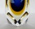 C1970's Italian Hand-Blown Alessandro Mandruzzato Faceted Murano in Cobalt Blue, Yellow Amber & Clear Outer Casing For Sale - Image 10 of 13