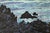 Mid 20th Century Original Artist Signed Abstract Rocky Seascape Oil Painting in Carved Giltwood Frame For Sale - Image 5 of 13