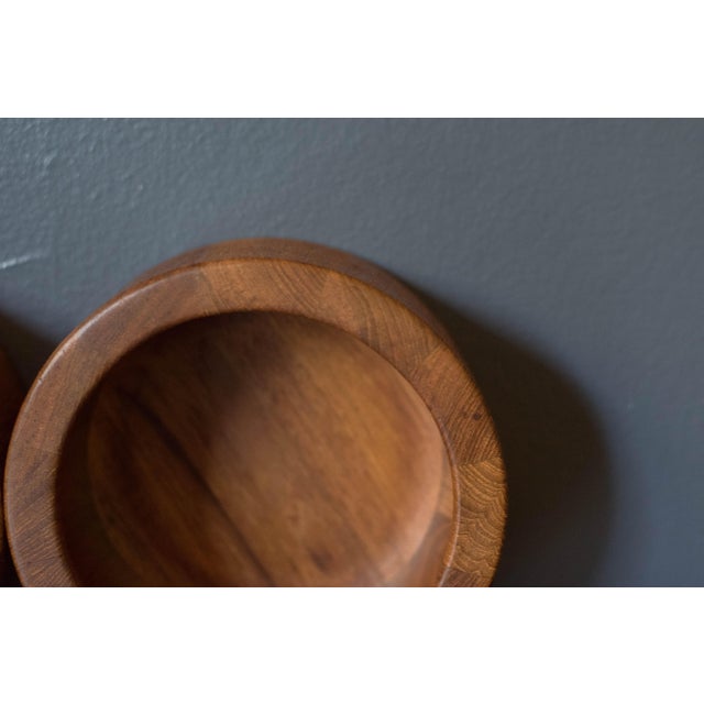 Vintage Danish Teak Salad Bowl Serving Set by Jens H. Quistgaard for Dansk For Sale - Image 15 of 15