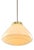 Mid-Century Modern Italian Yellow Glass and Brass Pendant Lamp, 1960s For Sale