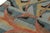 Rug & Kilim Rug & Kilim’s Distressed Deco Rug in Blue & Beige-Brown Geometric Patterns For Sale - Image 4 of 7