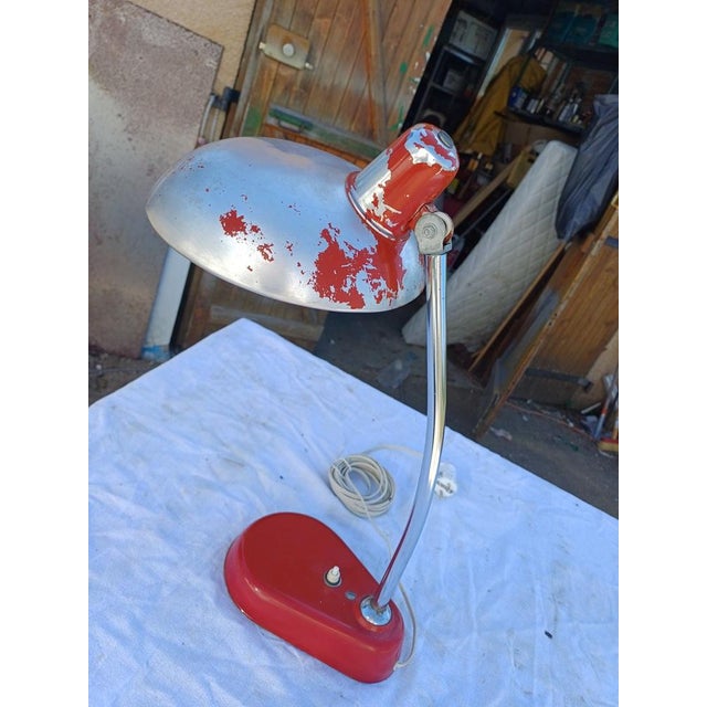 Metal Vintage Bauhaus Lamp by Karl Lang, 1960 For Sale - Image 7 of 10