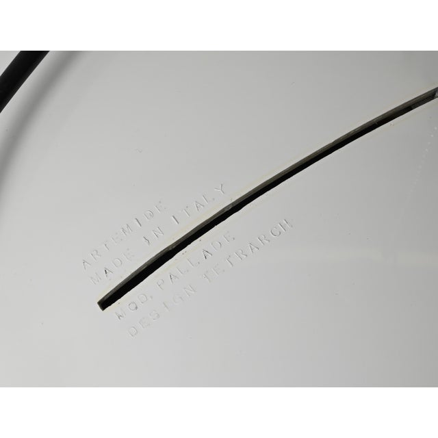 Cream Mid-Century White Pallade Adjustable Ceiling Lamp attributed to Artemide, Italy, 1960s For Sale - Image 8 of 15