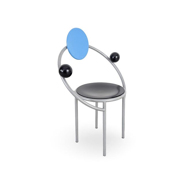 Mid-Century Modern Vintage Side Chair in Metal by Michele De Lucchi For Sale - Image 3 of 10