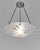 Degué A signed French art deco pendant light circa 1930-35 in nickel plated bronze or solid brass. The mounting holds an...