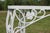 Wrought Iron Patio Set—Four Armchairs and a Table With a Glass Top For Sale - Image 13 of 18