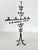 1960s 1960s Swedish Dangling Hearts Steel 4 Candle Candelabra by Gunnar Ander For Sale - Image 5 of 16