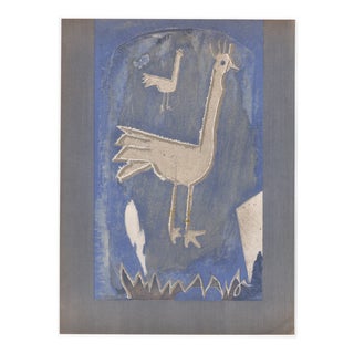 Georges Braque, Two Roosters and Vase, 1952, Lithograph For Sale