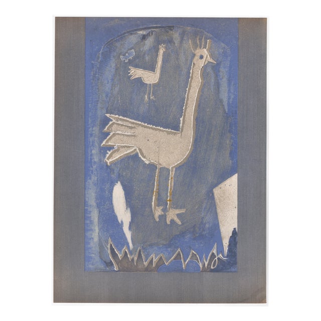 Georges Braque, Two Roosters and Vase, 1952, Lithograph For Sale