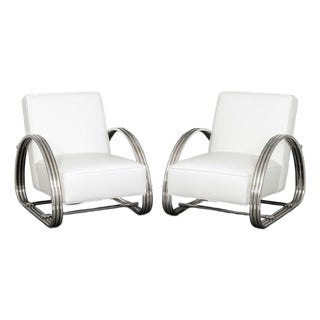 Ralph Lauren "Hudson St." Lounge Chairs, Pair For Sale