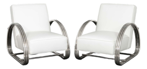 Ralph Lauren "Hudson St." Lounge Chairs, Pair