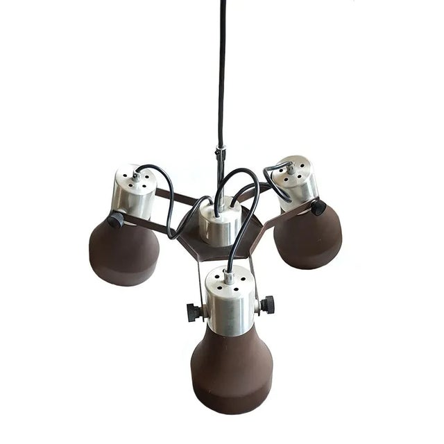 Mid-Century Modern Triple Pendant Lamp, 1970s For Sale - Image 6 of 6