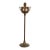 Roycroft Trefoil Antique Mission Arts & Crafts Hand-Hammered Copper Smoker's Stand With Ashtray, Circa 1910 For Sale