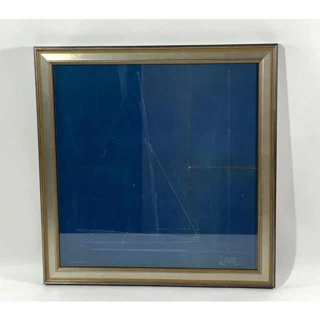 William Gardner yacht blueprint. The legend in the lower right corner reads: Hull Number 319. Scale of drawing is 1/2 inch...