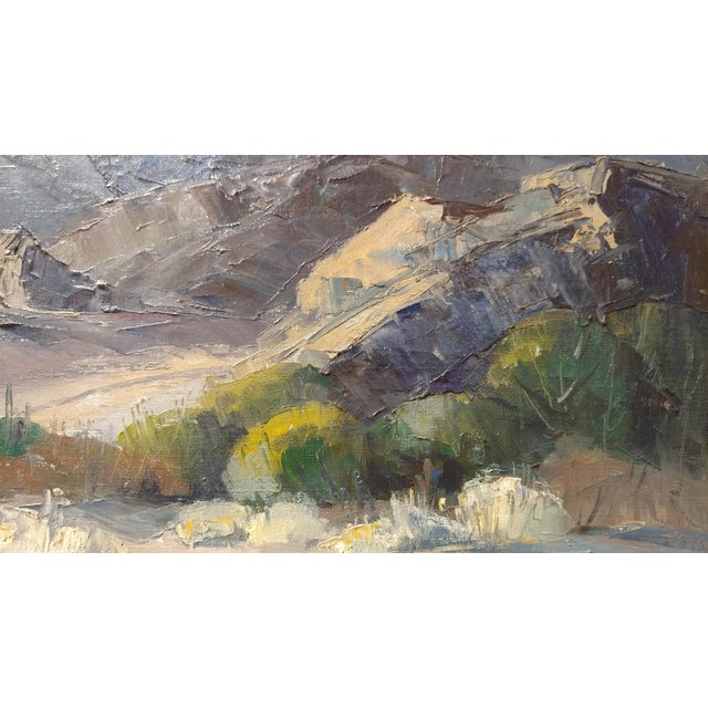 Bradbury California Mountain Landscape Impressionist Oil
