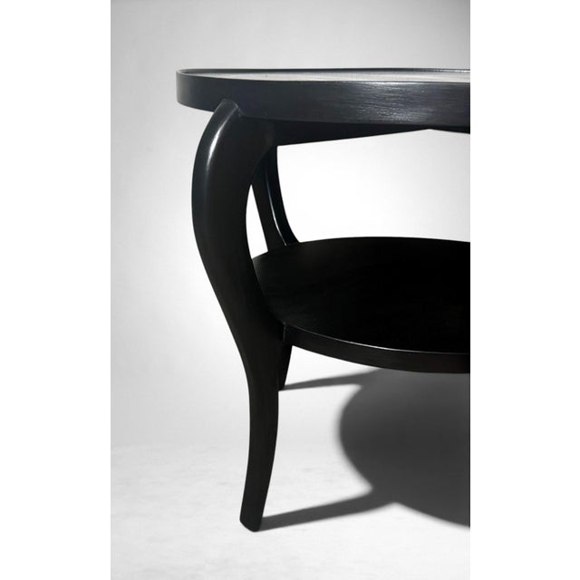 Mid 20th Century Art Deco Ebonized Walnut Coffee Table, Italy For Sale - Image 11 of 18