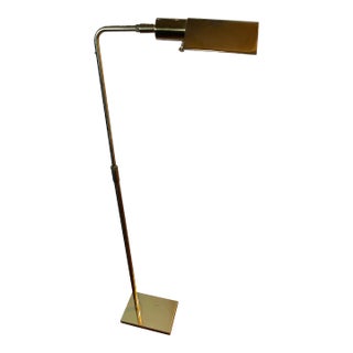 1970s Brass Pharmacy Multi Positional Floor Lamp For Sale