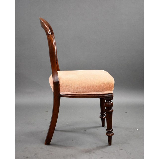 Victorian Mahogany Dining Chairs, 1860s, Set of 4 For Sale - Image 4 of 9