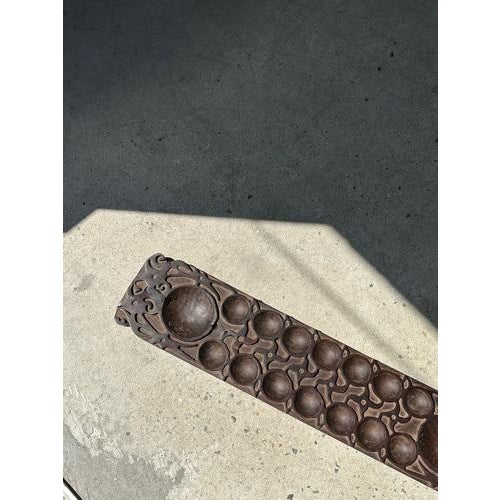 Wood Large Traditional Indonesian Carved Wood Congklak Mancala Game For Sale - Image 7 of 18