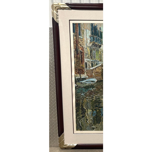 Marco Sassone "Venice Canal" Signed Limited Edition Serigraph, Gallery Framed, 1988 For Sale - Image 16 of 16