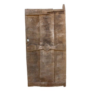 Large 74" Oxidized Gray Mgbo Ezi Igbo Door For Sale