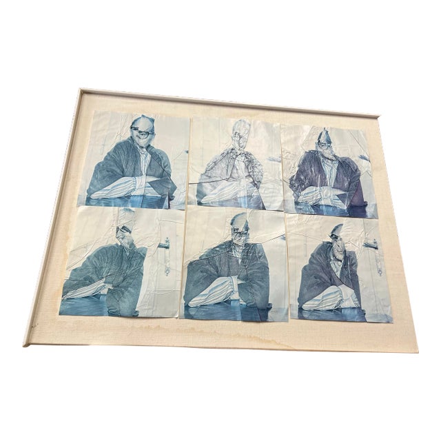 1970s Jiri Kolar Origami Self Portrait For Sale