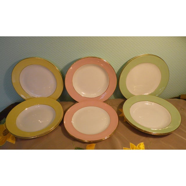 Prestige Plates from Lamandinoise, 1950s, Set of 12 For Sale - Image 4 of 18