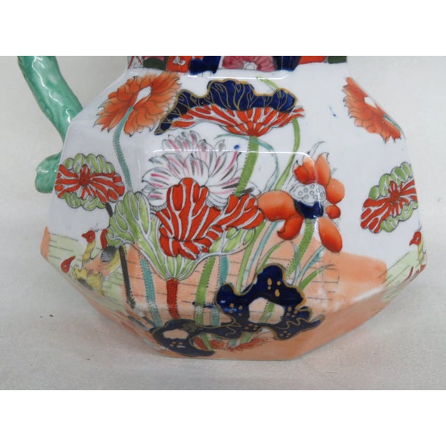 Masons Ironstone Large Jug or Pitcher Duck Patten 19th Century For Sale - Image 9 of 12