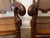 Reduced Pair Carved Oak Throne Chair Antique Hall Chairs For Sale - Image 6 of 12