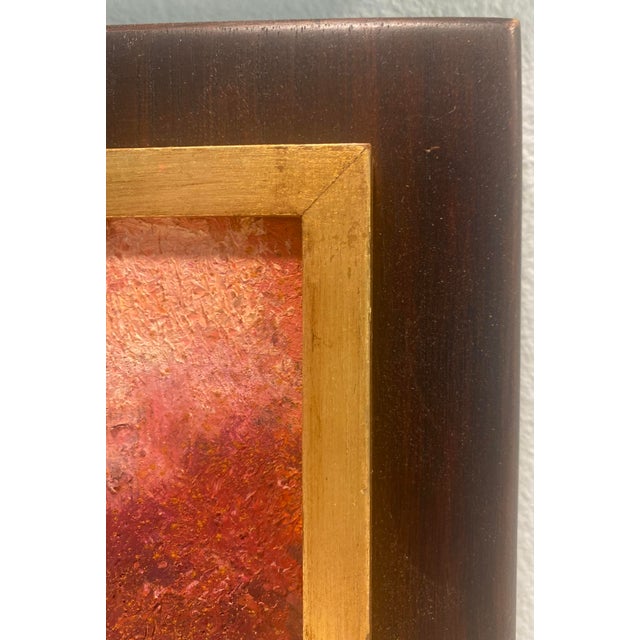 Abstract Enrique Zavala Aguilar Mexican Artist Original 1960s Abstract Painting For Sale - Image 3 of 10