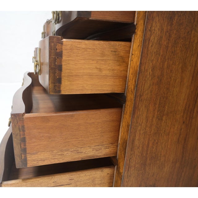 Light Mahogany Ball & Claw Feet Brass Hardware 4 Drawers Bachelor Chest Dresser For Sale - Image 14 of 16