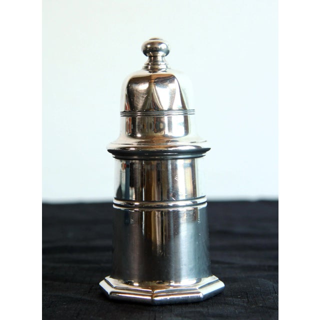 Fabulous vintage c.1930's French silver plated pepper mill by the famed Silversmiths of Christofle, with the mechanism...