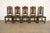 English Berkey & Gay Antique English Jacobean Carved Walnut Dining Chairs, Set of Five For Sale - Image 3 of 14