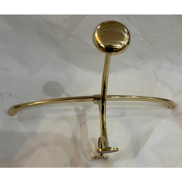 English Brass Yacht Coat & Hat Rack For Sale - Image 4 of 6