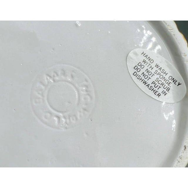 Vintage Apple Basket Ceramic Cookie Jar – Whimsical Kitchen Counter Storage For Sale - Image 10 of 12