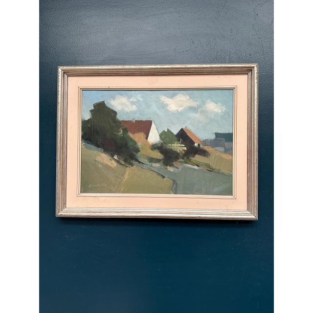 Arne Aspelin, Swedish Landscape, 1960s, Oil on Canvas, Framed For Sale - Image 10 of 10