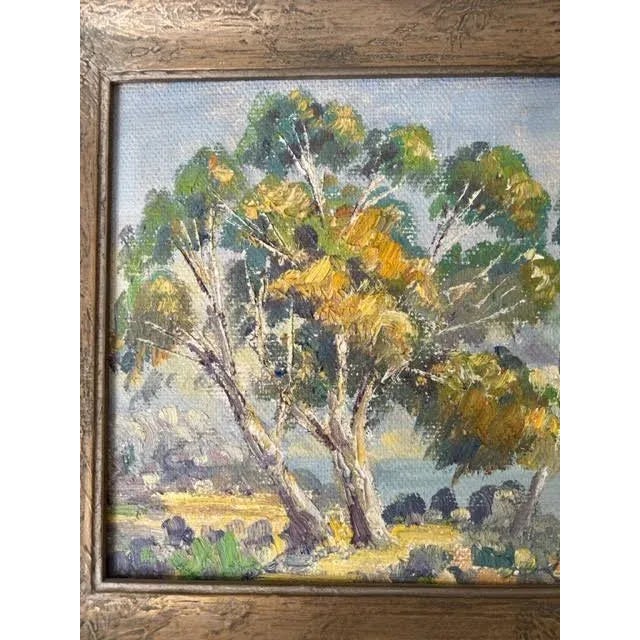 Traditional 1950s Helen Hafer California Landscape Oil Painting, Framed For Sale - Image 3 of 12