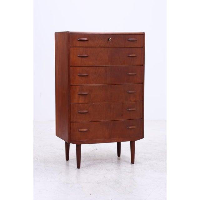 Mid-Century Teak Chest of 6 Drawers For Sale - Image 3 of 13