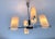 Maison Arlus Arlus Chrome Chandelier, Four Opaline Lights, France Mid-Century For Sale - Image 4 of 7