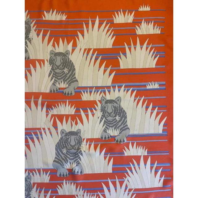 Hermès Silk Scarf “Tigres Dans Les Herbes” 1979 For Sale - Image 10 of 10