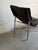 Black Vintage Scandinavian Black Leather Chaise Lounge Chair Mid Century Modern For Sale - Image 8 of 10