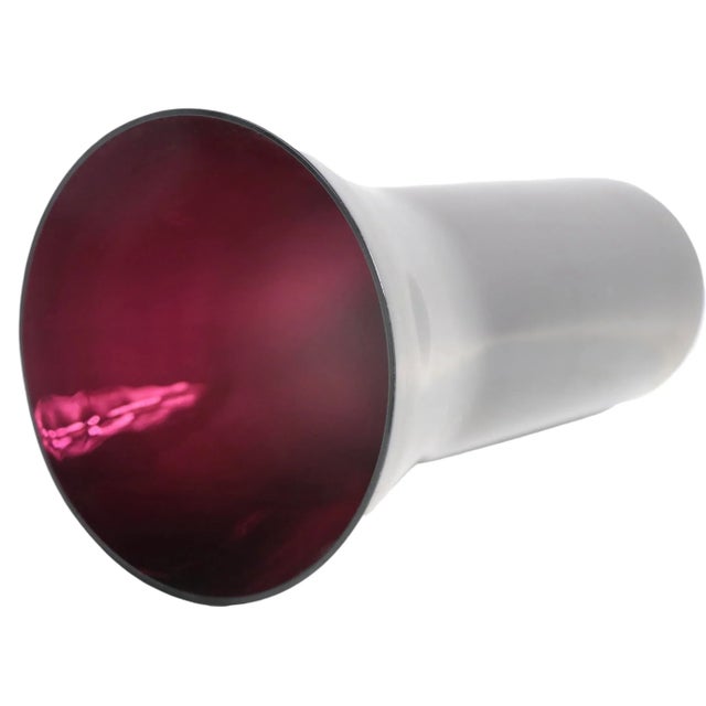 Mid 20th Century Purple Glass Mid Century Vase After Kaj Franck For Sale - Image 5 of 6