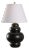 Rotunda Table Lamp - Black For Sale