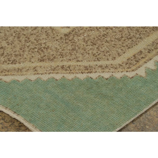 Traditional Vintage Turkish Runner With Geometric Medallions in Sage Green - Rug & Kilim For Sale - Image 3 of 9