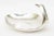 Modern Vintage Hand Hammered Silver Plate Monumental Scalloped Serving Bow With Duck Neck,1980's For Sale - Image 3 of 11