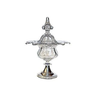 Antique Crystal & Silver Pokal For Sale
