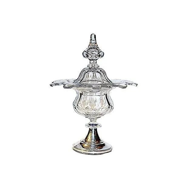Antique Crystal & Silver Pokal For Sale